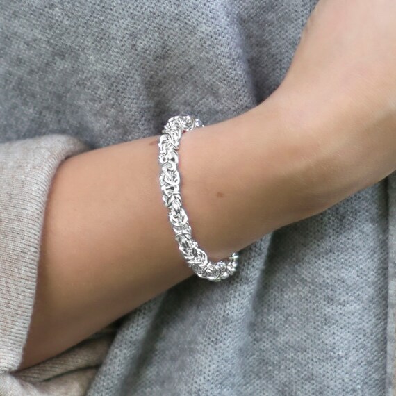 Bracciale Gioiello In Argento 925 Classico Cerchio - TIONEER, Regalo Uomo Donna