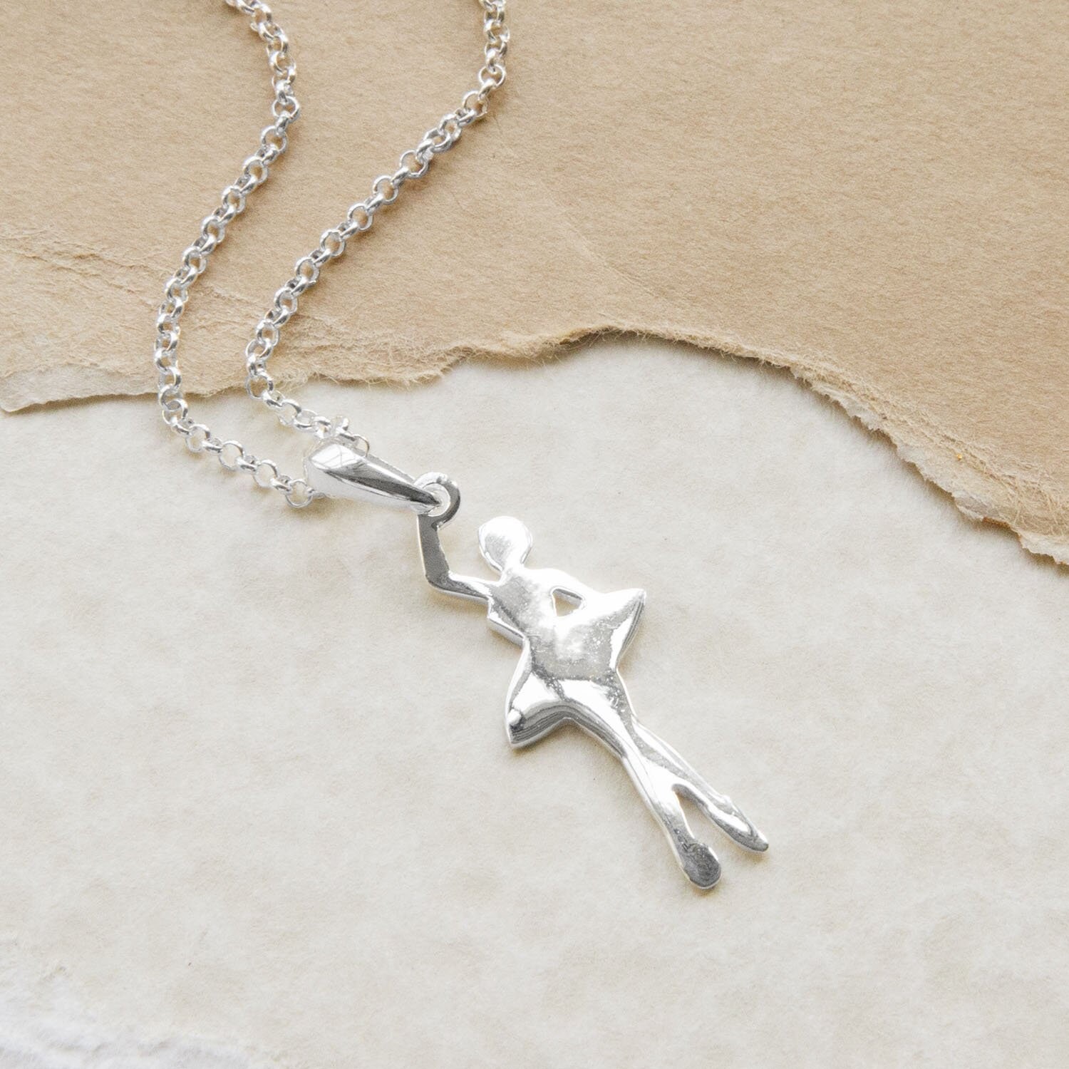 Sterling Silver Ballerina Necklace