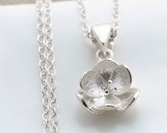 Sterling Silver Blossom Necklace