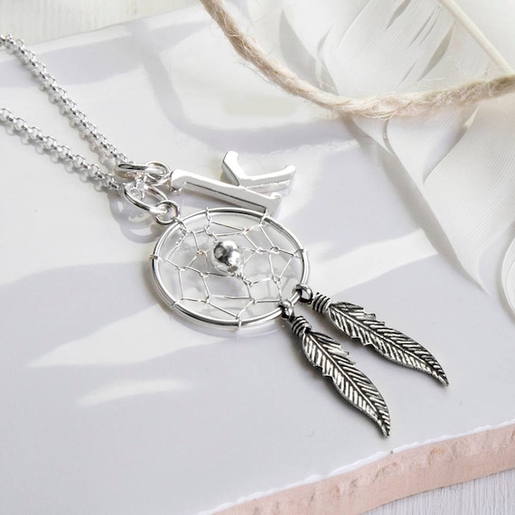 Dream catcher necklace sterling hotsell silver