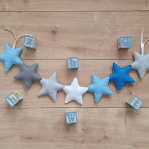 Small Star Felt Banner Wall Hanging Decoration for Nurseries and Children&#39;s Bedrooms