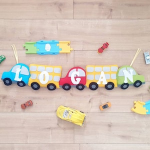 Nieuwe Vilt voertuig naam Banner voor kinderkamers en baby's kinderdagverblijven