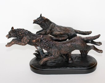 Running Wolf Pack Etsy