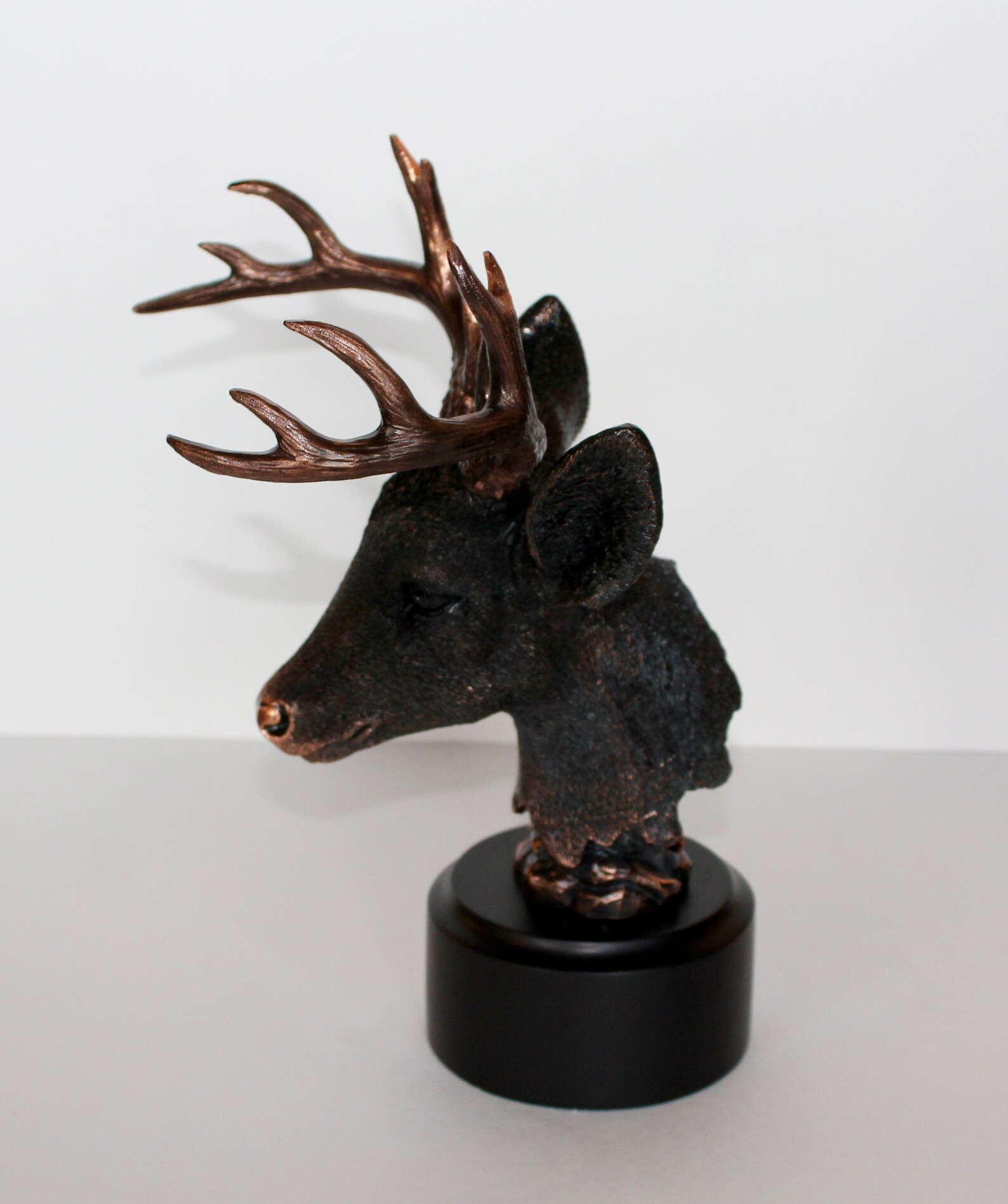 12 Deer Head Resin Statue Etsy
