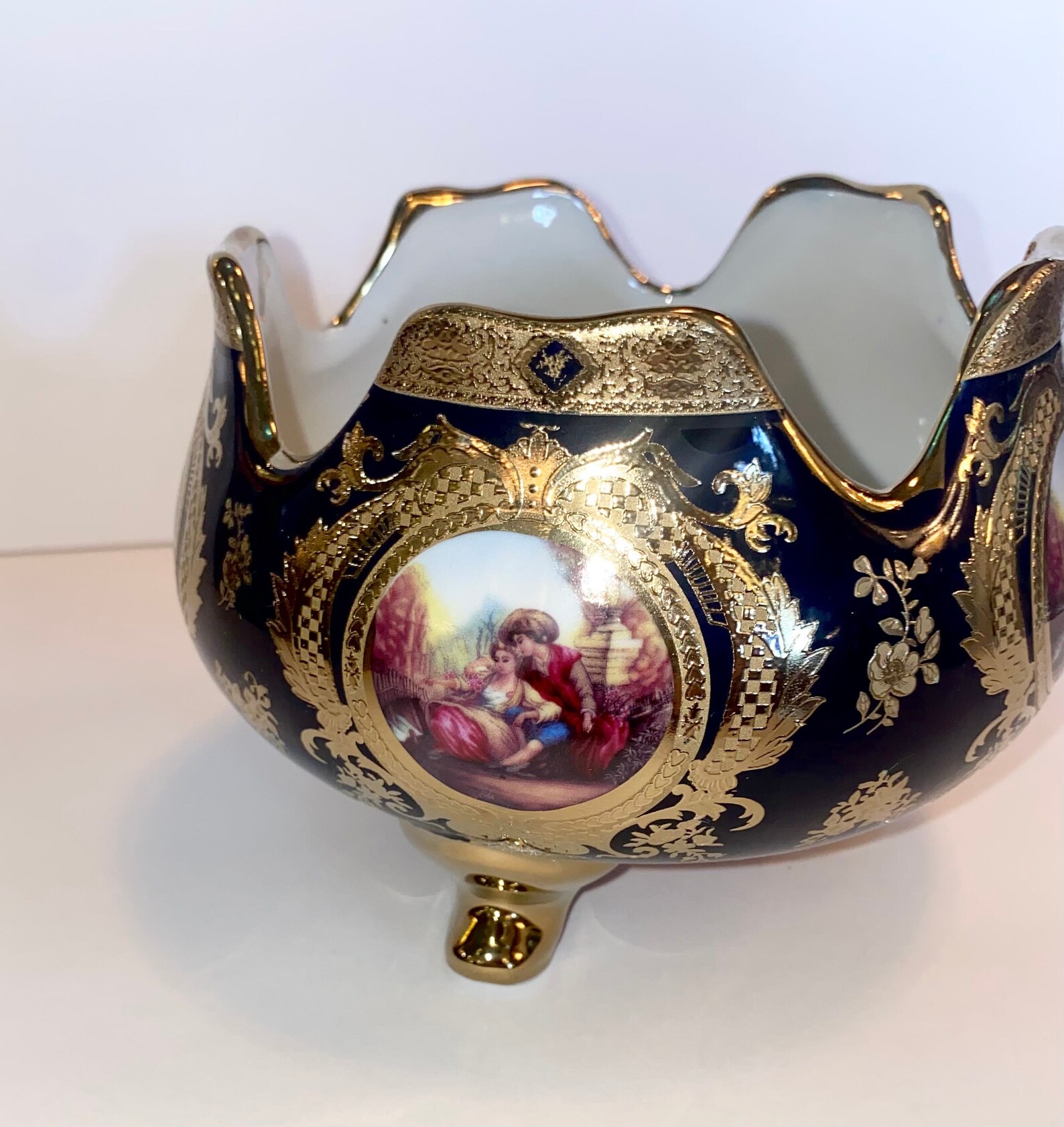 Royalty Porcelain Imperial Limoges Style 7 Footed Etsy