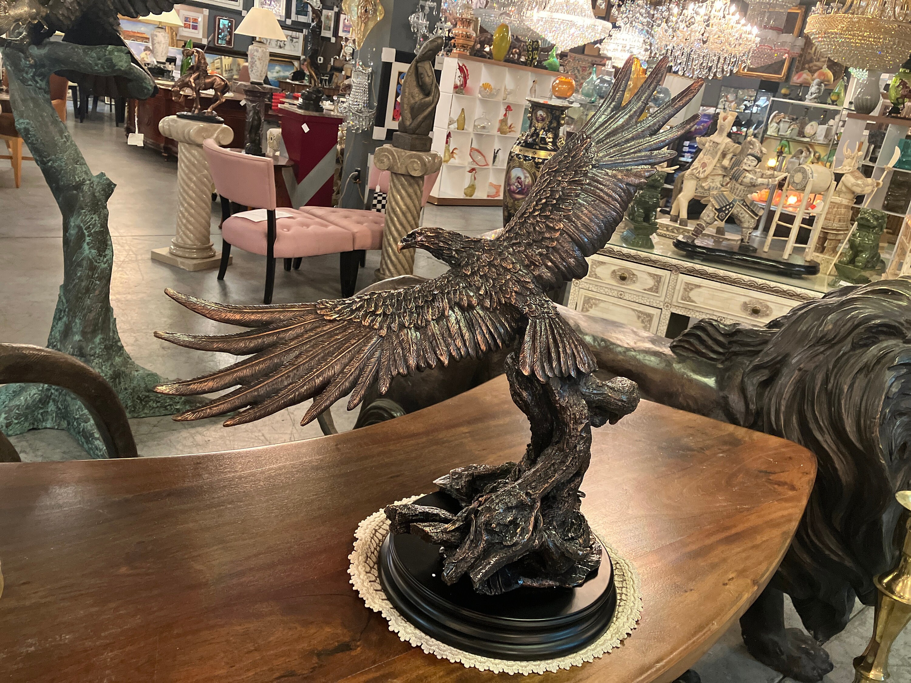 Flying Eagle Statue 28 Etsy