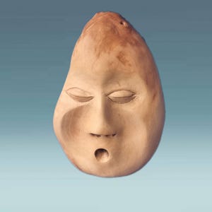 Wooden mask - Decorative wooden mask - Rustic mask - Hangng mask - Wall mask - Carved mask - Small wooden mask-Handmade wooden mask