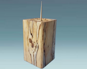 Bougeoirs en bois, bougeoir en bois, bougeoir arbre, bougie en bois de ronce, décor en bois, bougies et bougeoirs, bougeoir rustique