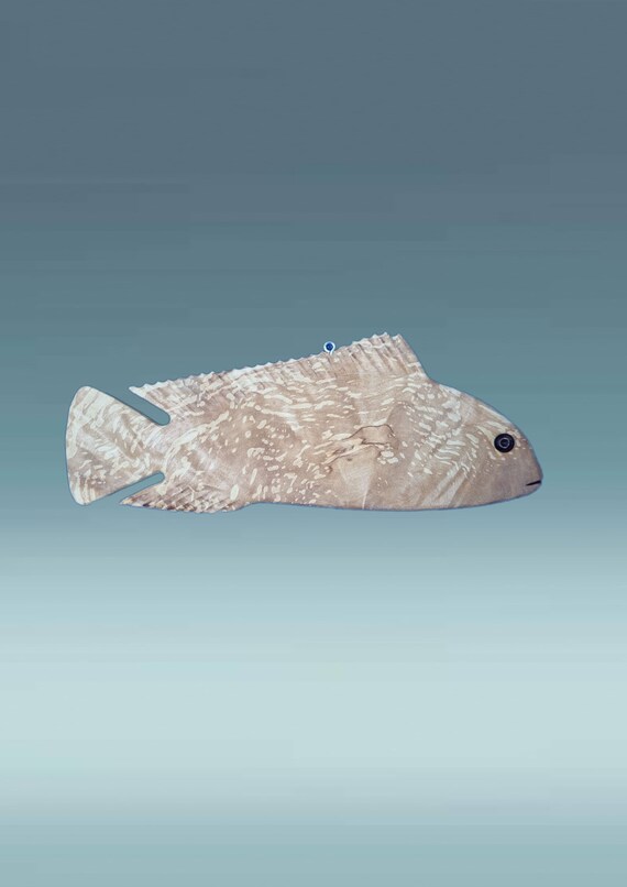 Wooden Fish Wood Fish Nautical Decor Wall Fish Fishing - Etsy