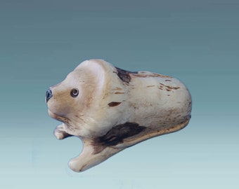 Wooden dog figurine, dog figure, wooden, wood carved dog, dog carving,  wooden dog statues, wooden dog souvenir, dog statue wood