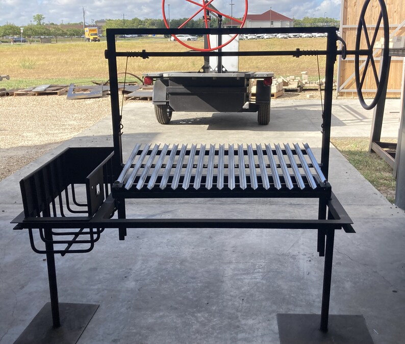 Masonry BBQ Grill Kit With Side Brasero and Flange Etsy