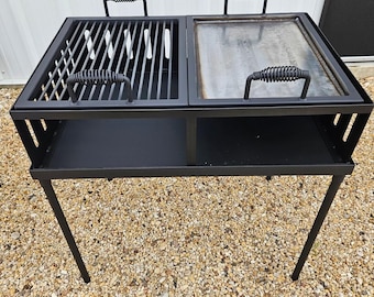 Portable Armado Grill and Griddle Split