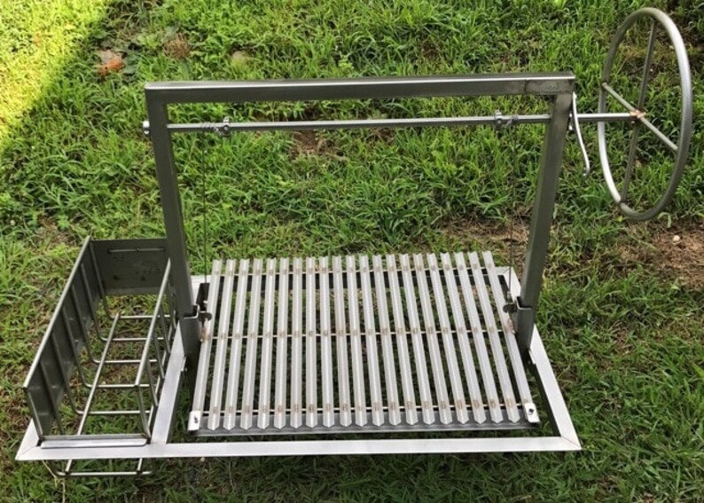 The Rib Tip 48 Stainless Steel Argentine Grill Kit Etsy