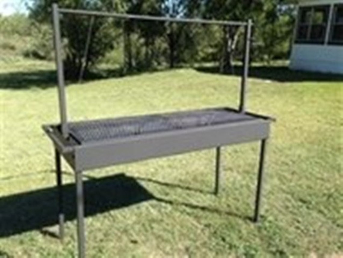 Portable Charcoal Catering Grill With Adjustable Grill Grate Etsy