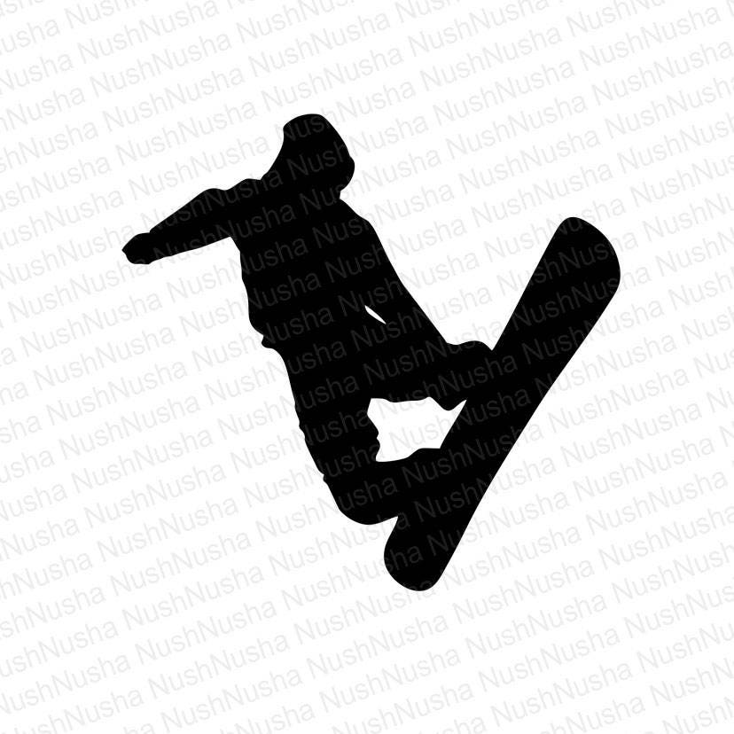 Download Snowboarding SVG DXF PNG eps cdr Vector Digital Cut File ...