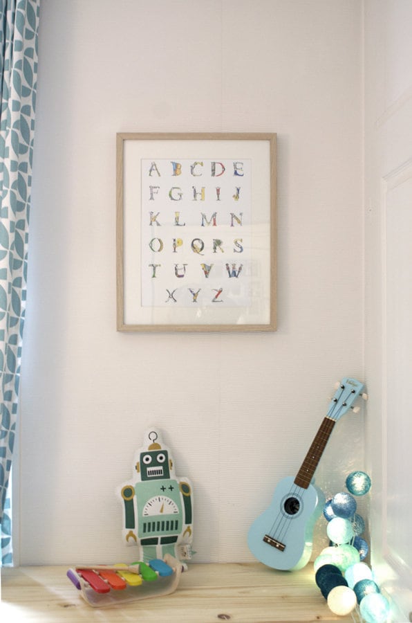 Affiche Alphabet Illustré Musique Pour Décoration Enfant