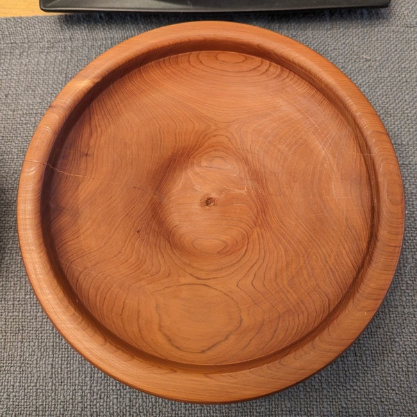 Cedar Bowl Home Decor Handgedraaid van teruggewonnen hout