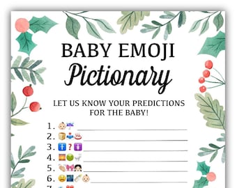 Paquete de juegos para baby shower "País de las Maravillas Invernal": 6 juegos imprimibles (descarga digital)