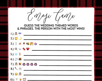 Juego de Emojis de Despedida de Soltera a Cuadros: Diversión en la Fiesta de Bodas (Descarga digital)