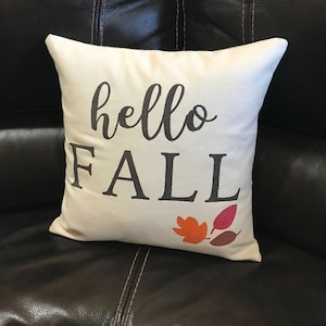 Hallo Herbst Kissen Zitat fallen dekorative werfen Kissen Spruch
