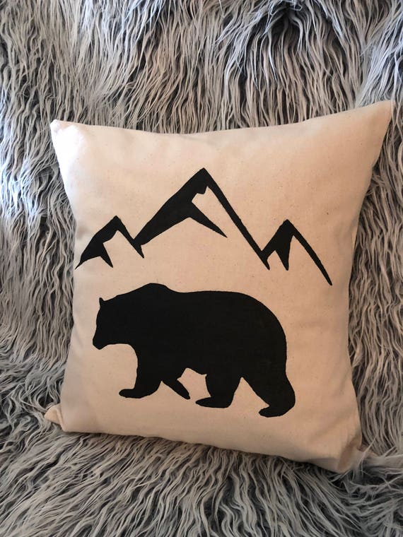 bear decorative pillow