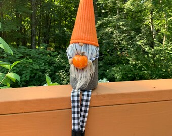 Scandinavian Fall Autumn Pumpkin Gnome Boy with legs Gnome Nisse Tomte Decor Scandinavian Gnomes Nisse Tomte Holiday