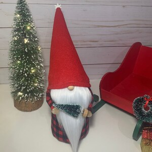 Buffalo Plaid Tree Gnome Christmas Scandinavian Gnome Boy Gnome Nisse Tomte Decor Christmas Scandinavian Gnomes Nisse Tomte Holiday