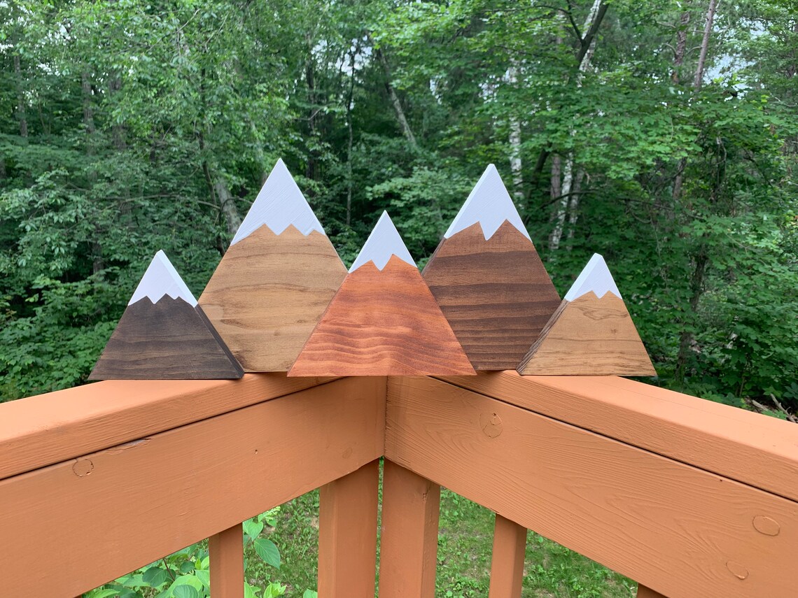 3D Mountain Range Wall Art Cabin Decor Rustic Home Decoration Etsy