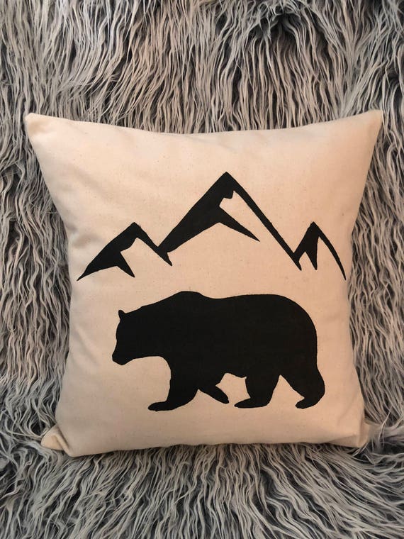 bear decorative pillow