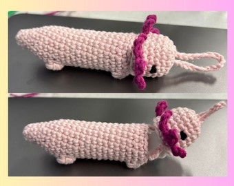 Axolotl Chapstick Holder Crochet Pattern