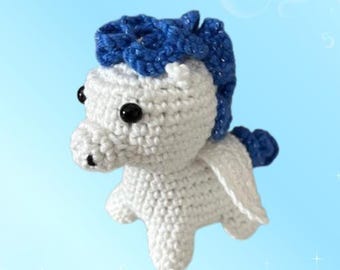 Pegasus virkmönster | Amigurumi virkmönster | PDF digital fil direktnedladdning | Söt Pegasus