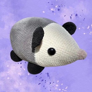 Haakpatroon Reuzenbuidelrat, pdf-download Reuzenbuidelrat macroamigurumi