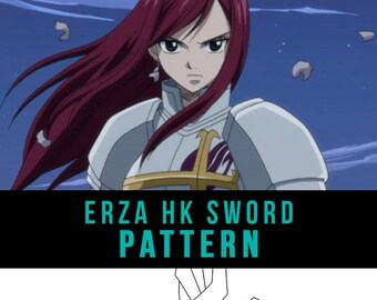 Erza Scarlet Heaven S Wheel Sword Cosplay Pdf Vector Etsy