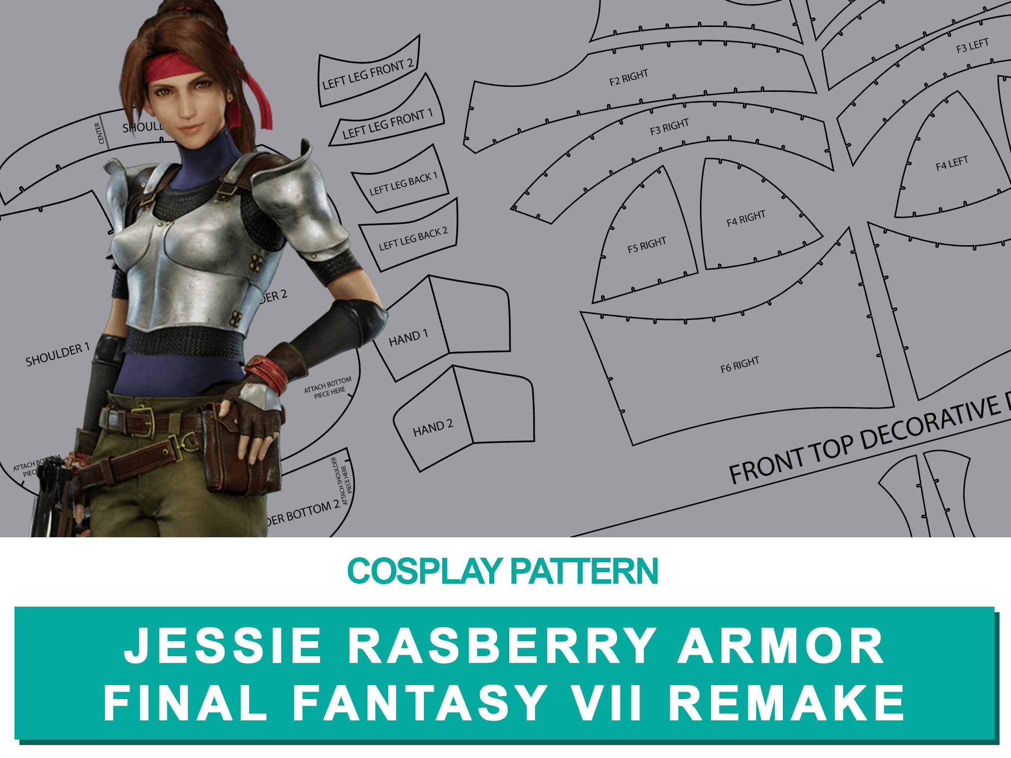 Final Fantasy VII Remake Jessie Cosplay Costume Jumpsuit Outfits Halloween ...