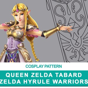 Queen Zelda: Tabard - Cosplay PDF Vector Pattern | Hyrule Warriors Game