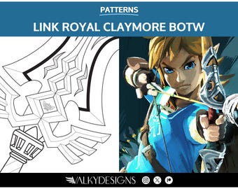 Link: Royal Claymore - Cosplay PDF Vector Pattern | The legend of Zelda Breath of the Wild Game