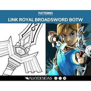 Link: Royal Broadsword - Cosplay PDF Vector Pattern | The legend of Zelda Breath of the Wild Game