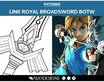 Link: Royal Broadsword - Cosplay PDF Vector Pattern | The legend of Zelda Breath of the Wild Game
