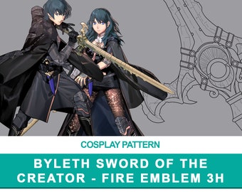 Byleth: Sword of the creator - Cosplay PDF Vector Pattern | Fire Emblem Three Houses Game