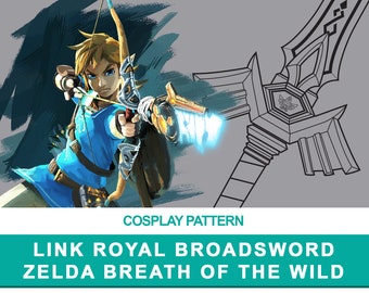 Link: Royal Broadsword - Cosplay PDF Vector Pattern | The legend of Zelda Breath of the Wild Game