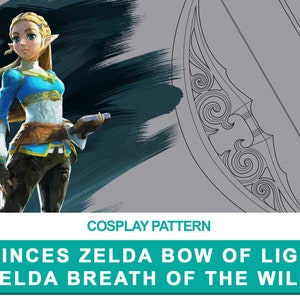 BOTW: Bow of light - Cosplay PDF Vektormuster | Die Legende zu Zelda Breath of the Wild Game