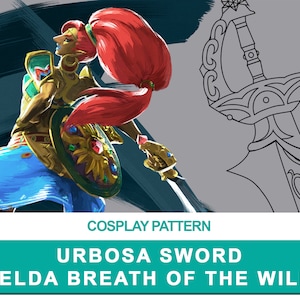 Urbosa: Sword - Cosplay PDF Vector Pattern | The legend of Zelda Breath of the wild