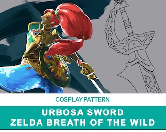 Urbosa: Sword - Cosplay PDF Vector Pattern | The legend of Zelda Breath of the wild