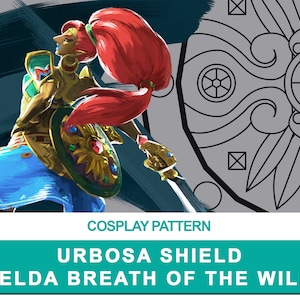 Urbosa: Shield - Cosplay PDF Vector Pattern | The legend of Zelda Breath of the wild