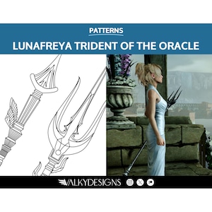 LunaFreya Trident - Cosplay PDF Vector Pattern | Final Fantasy XV Game