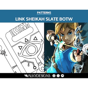 Link: Sheikah Slate - Cosplay PDF Vector Pattern | The legend of Zelda Breath of the wild Game
