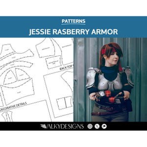 Jessie Full Armor - Cosplay PDF Vector Pattern | Final Fantasy VII remake Game