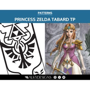 Princess Zelda: Tabard - Cosplay PDF Vector Pattern | The legend of Zelda Twilight Princess