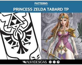 Princess Zelda: Tabard - Cosplay PDF Vector Pattern | The legend of Zelda Twilight Princess