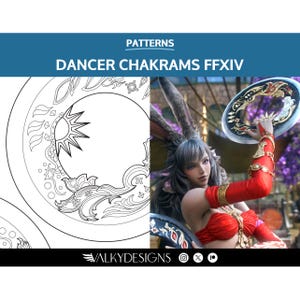 Dancer Chakrams - Cosplay PDF Vector Pattern | Final Fantasy XIV Game